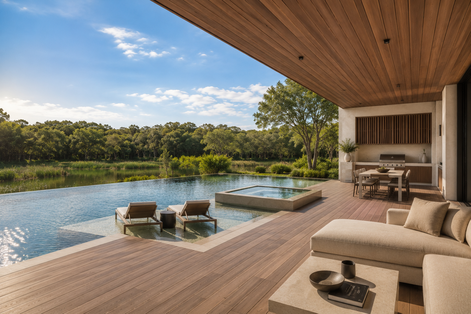 Lanai and pool